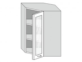 19.60.3у Шкаф настенный (h=913) угловой на 600мм со стекл. дверцей в Берёзовском - beryozovskij.magazin-mebel74.ru | фото