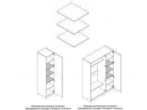 Комплект полок шкафа 1 дверного или 3 дверного в Берёзовском - beryozovskij.magazin-mebel74.ru | фото