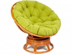 Кресло-качалка Papasan w 23/01 B с подушкой Cognac, флок Олива в Берёзовском - beryozovskij.magazin-mebel74.ru | фото