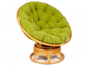 Кресло-качалка Papasan w 23/01 B с подушкой Honey, флок Олива в Берёзовском - beryozovskij.magazin-mebel74.ru | фото