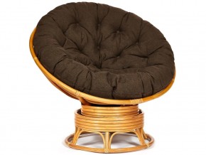 Кресло-качалка Papasan w 23/01 B с подушкой Honey, ткань Коричневый в Берёзовском - beryozovskij.magazin-mebel74.ru | фото