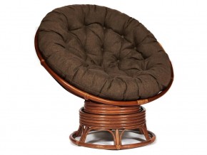 Кресло-качалка Papasan w 23/01 B с подушкой Pecan, ткань Коричневый в Берёзовском - beryozovskij.magazin-mebel74.ru | фото