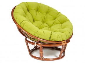 Кресло Papasan 23/01 W с подушкой Pecan, флок Олива в Берёзовском - beryozovskij.magazin-mebel74.ru | фото