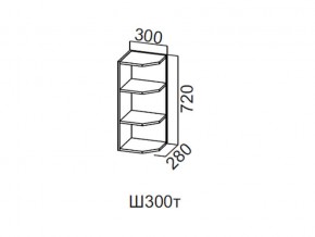 Ш300т/720 Шкаф навесной 300/720 (торцевой) в Берёзовском - beryozovskij.magazin-mebel74.ru | фото