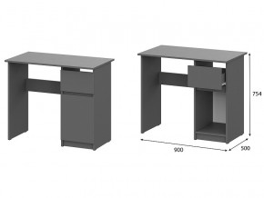 Стол письменный 900 Денвер Графит серый в Берёзовском - beryozovskij.magazin-mebel74.ru | фото